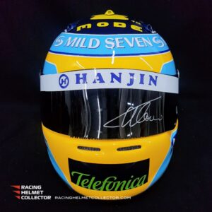 Fernando Alonso Signed Helmet 2006 Autographed Display F1 Renault Helmet Full Scale 1:1 AS-00948 F1 Helmets by Racing Helmet Collector