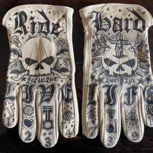 Dead Easy Bespoke Custom Leather Gloves Sports Car Racing Race Gloves by DeadEasy