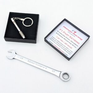 K07: Honda F1 racecar engine part stud keyring keychain mans guys Formula 1 racing engineering motorsport Fathers day driving gift F1 Car Parts by Ledon Gifts