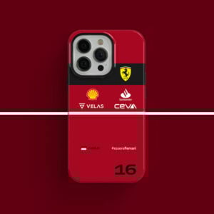 Scuderia Ferrari Liveries Charles Leclerc #essereFerrari Phone cases Sports Car Racing Phone Cases by DIZZY CASE